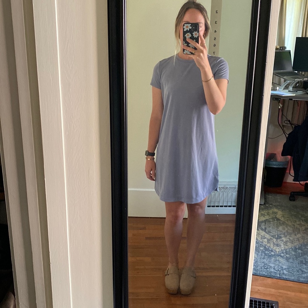 Light blue/grey T shirt dress